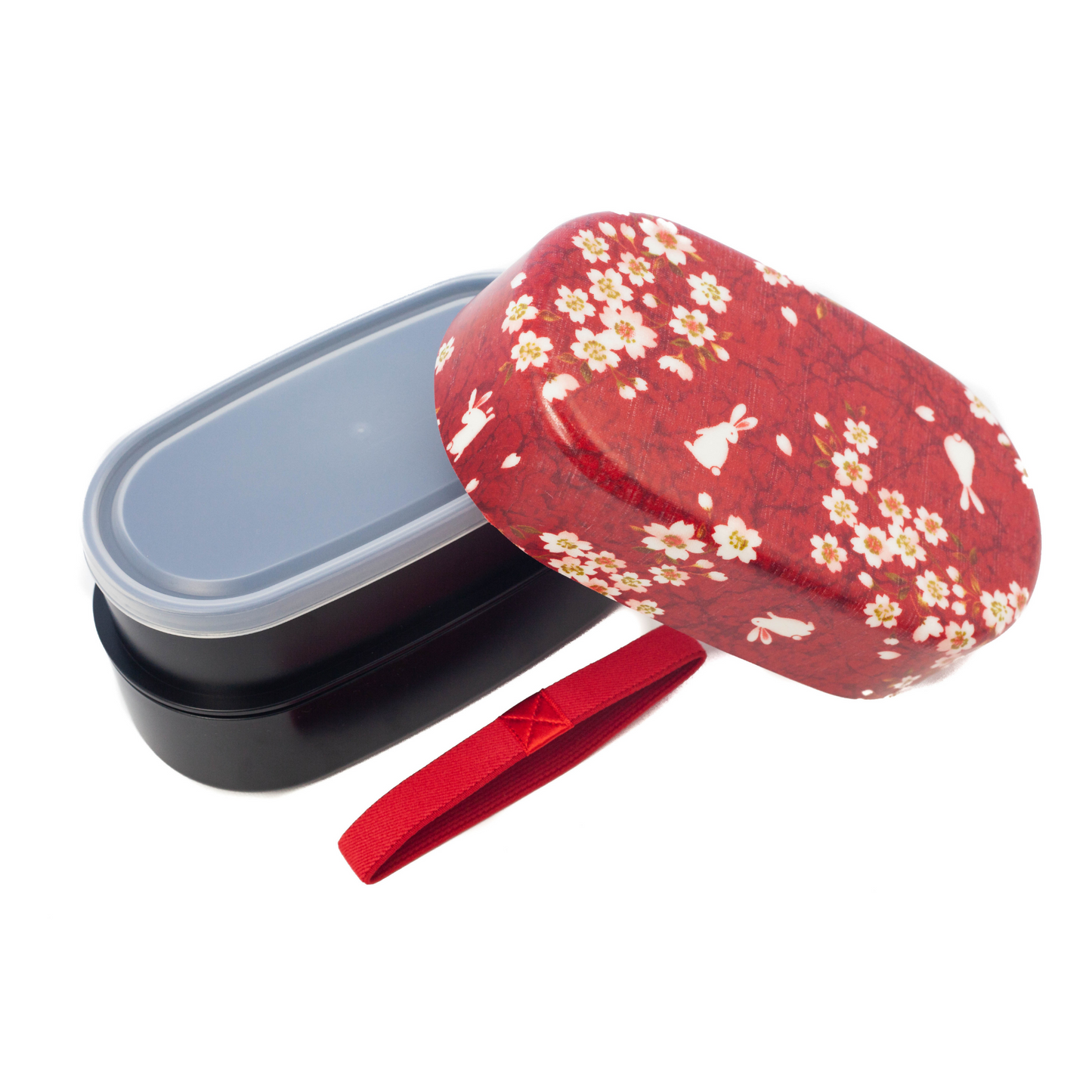 Bento Sakura Usagi (rouge, 830 ml)