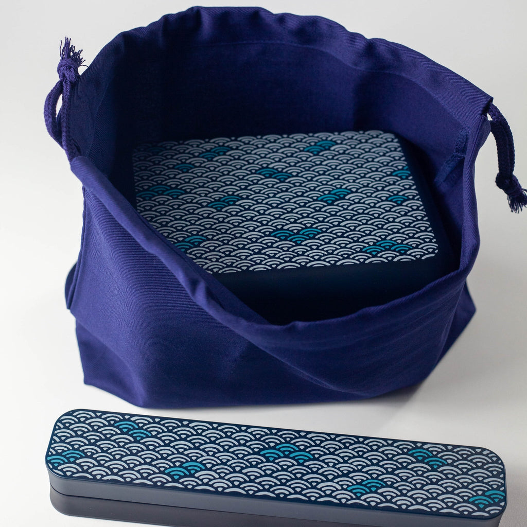 Ensemble Big Bento Nami Bleu