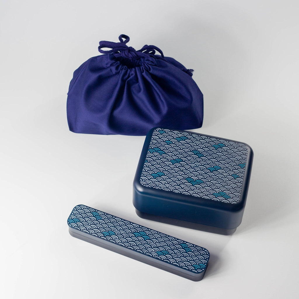 Ensemble Big Bento Nami Bleu