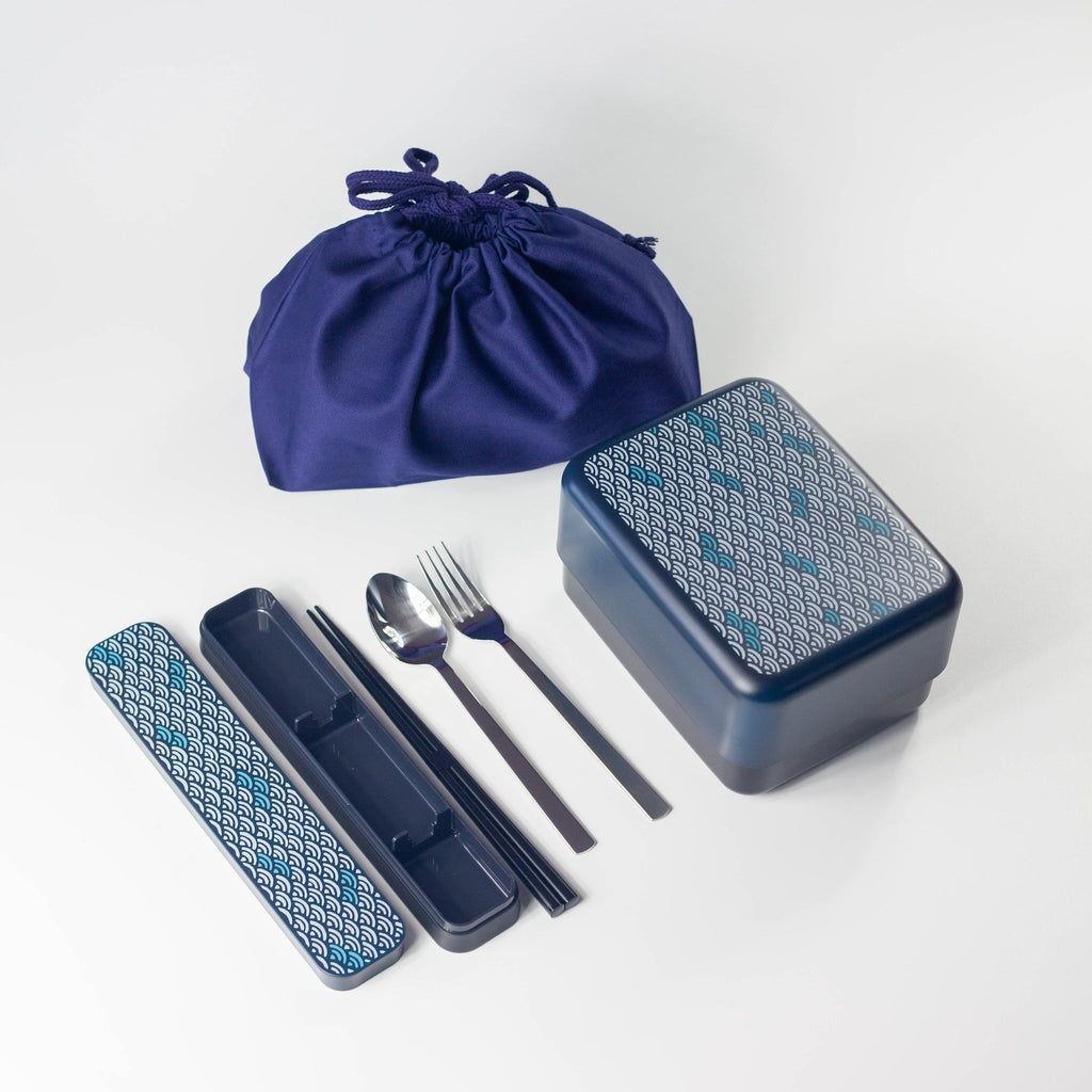 Ensemble Big Bento Nami Bleu