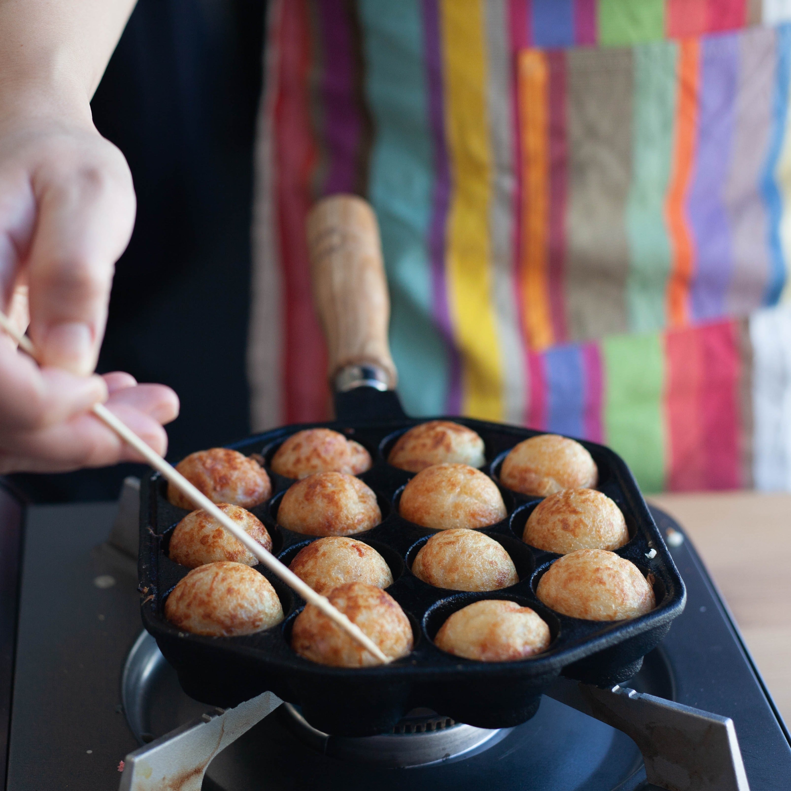 PANNELLO PER GRIGLIA takoyaki 12 fori piastra a sfera polpo stampo PANNELLO PER GRIGLIA takoyaki 12 fori piastra a sfera polpo stampo