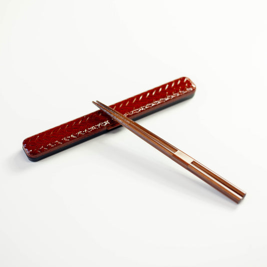 Ajiro rechthoekige eetstokjes (bruin, 18 cm)