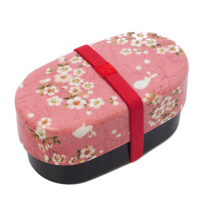 Bento Sakura Usagi (roze, 830 ml)