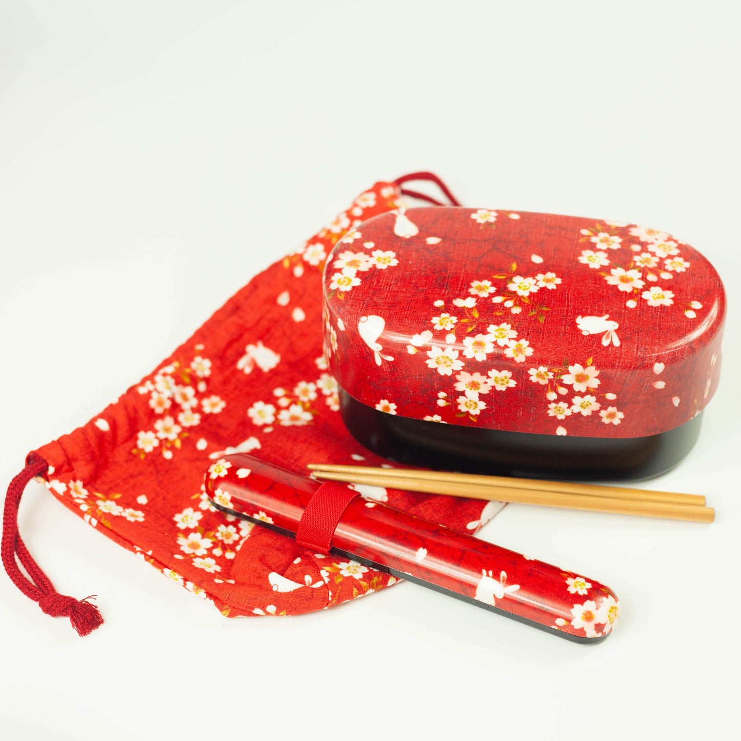 Sakura Usagi Bento-set (rood) 