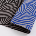 Furoshiki double face Isa Monyo - Yui (gris-bleu, 48 cm)