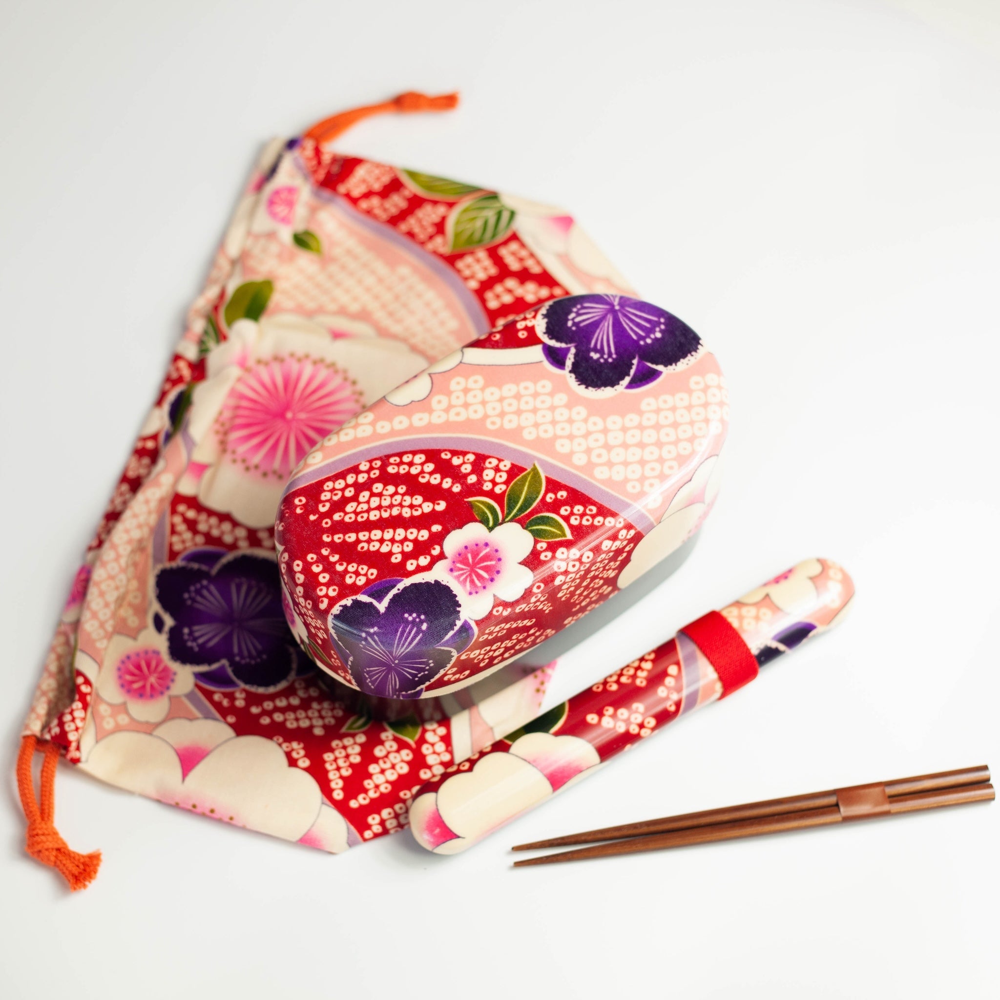 Sakura Roze Kimono Bento-set (830 ml)