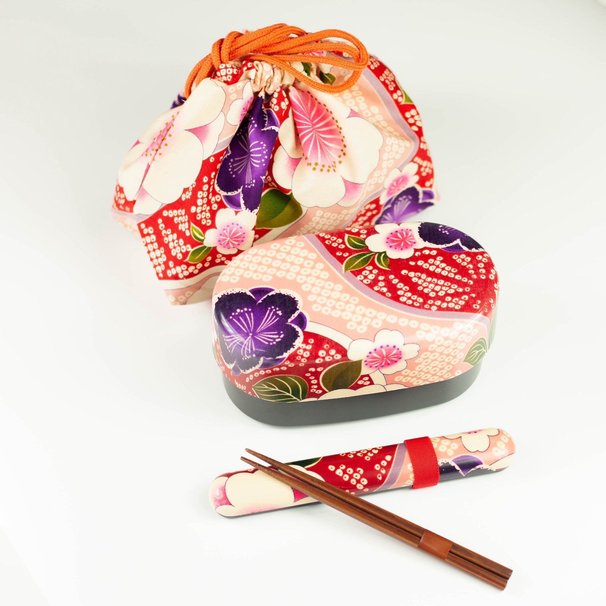 Sakura Roze Kimono Bento-set (830 ml)