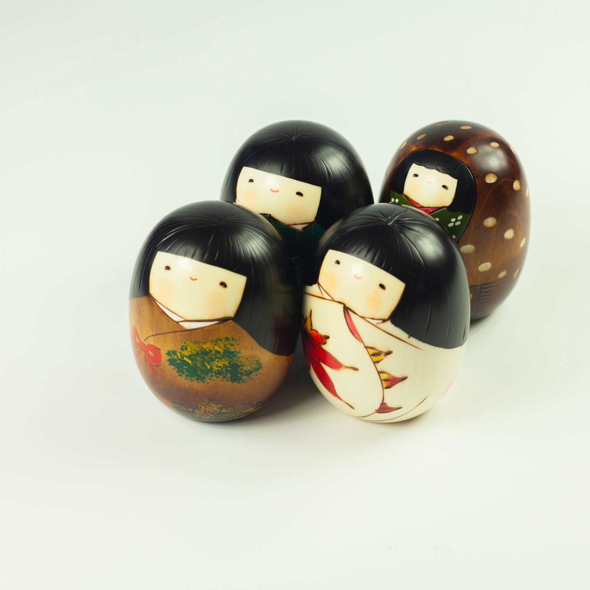 Bambole Kokeshi - 4 stagioni 