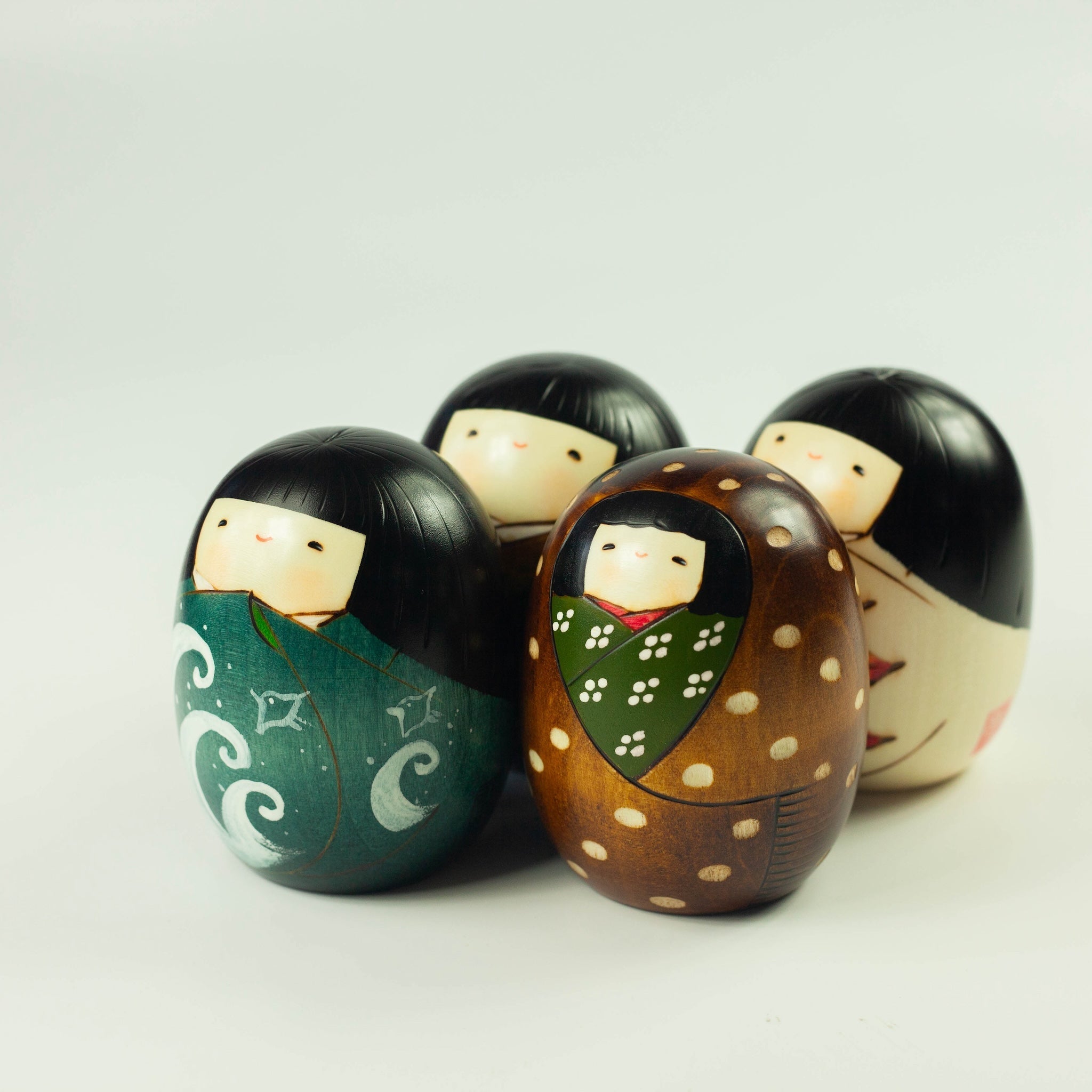 Bambole Kokeshi - 4 stagioni 
