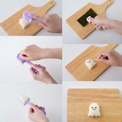 Kleine spook-onigiri-mallen