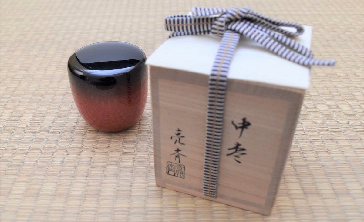 Boîte à thé artisanale laquée Natsume