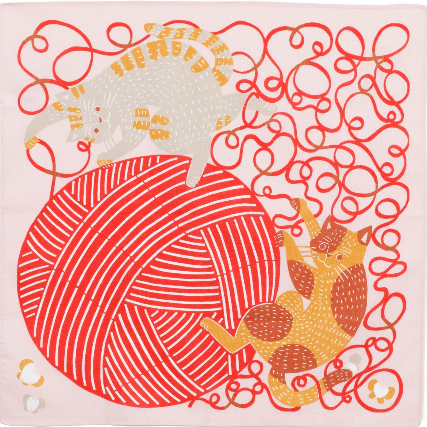 Furoshiki Kata Kata - Neko Keito (rosa, 50 cm)