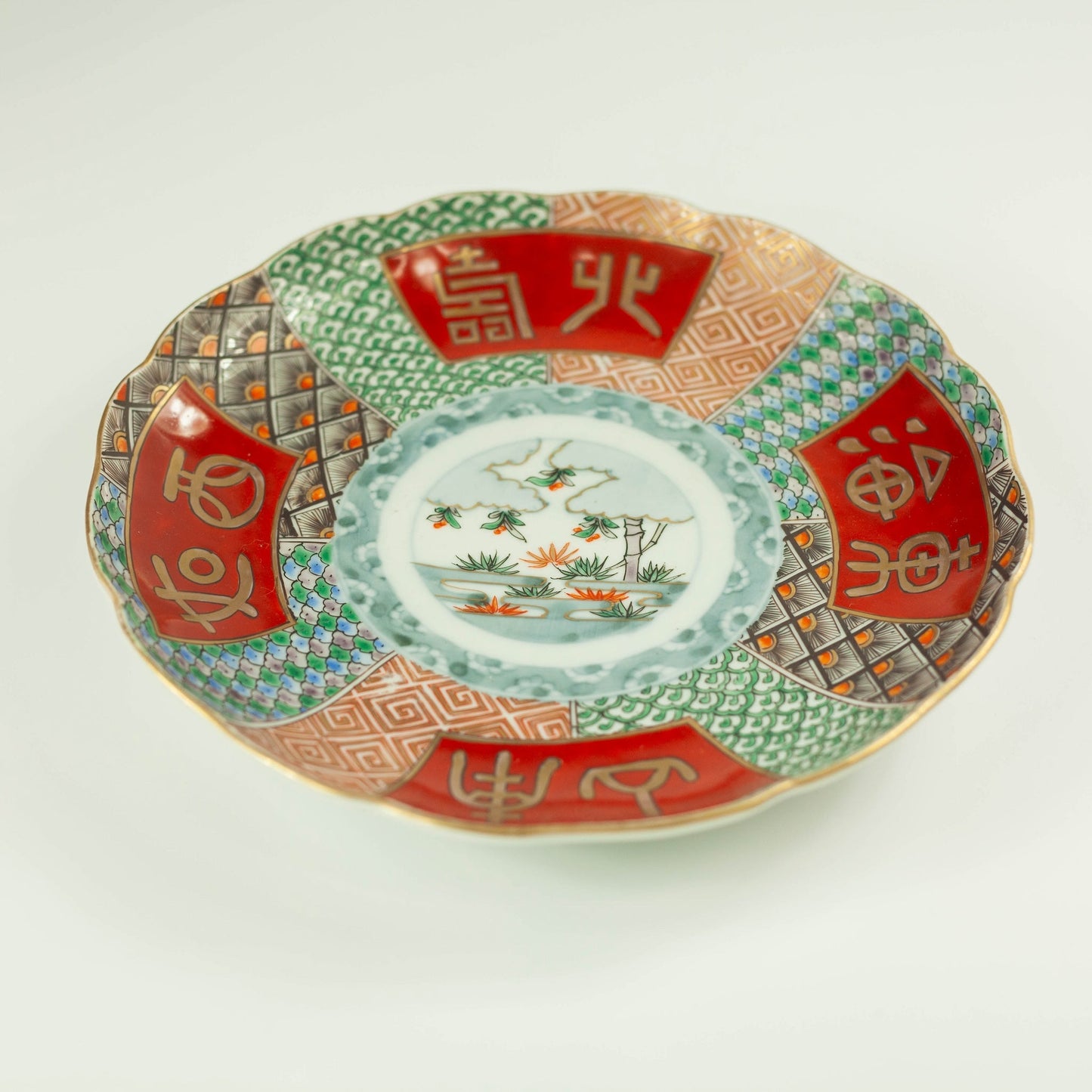Edo-tijdperk Imariyaki bord (1850, 21 cm)