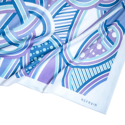 Furoshiki idrorepellente - Refrain Yuika (110 cm, blu)