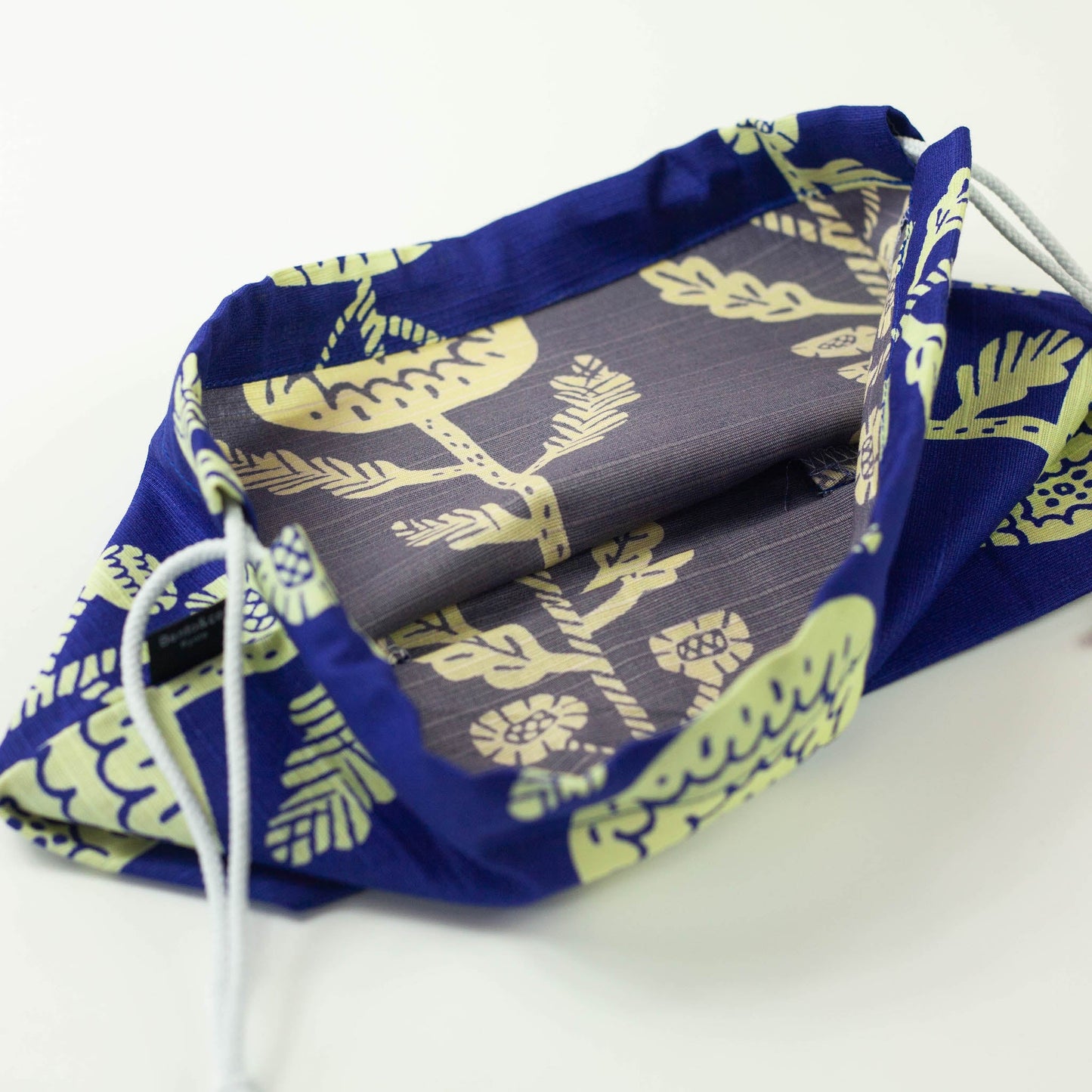 Originele Kiku furoshiki tas (blauw, groot)