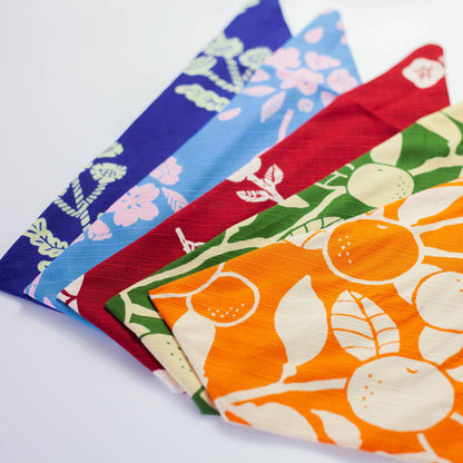 Origineel Sakura furoshiki eetstokjesdoosje (blauw)