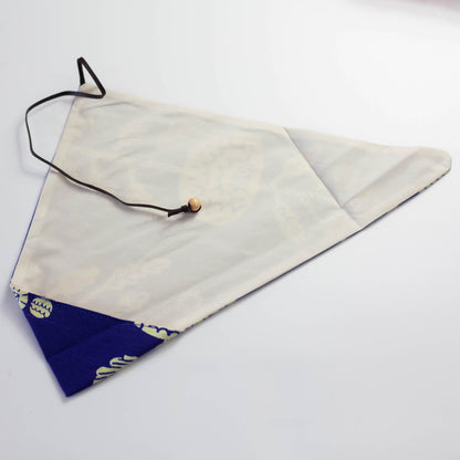 Etui à baguettes furoshiki original Kiku (bleu)
