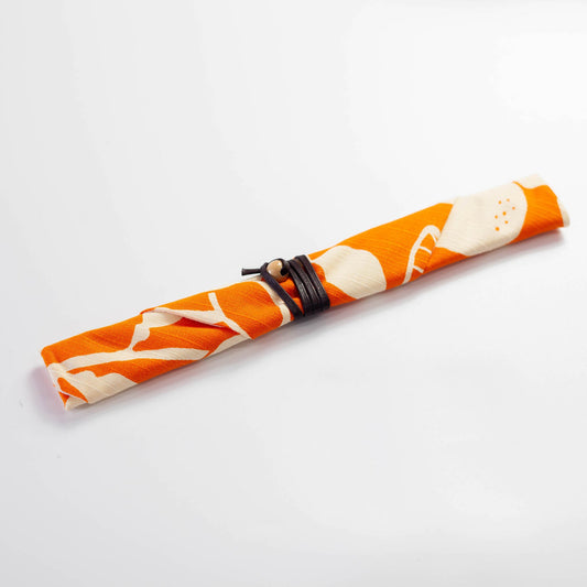 Etui à baguettes furoshiki original Daidai (orange)