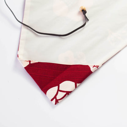 Bara origineel furoshiki eetstokjesdoosje (rood)
