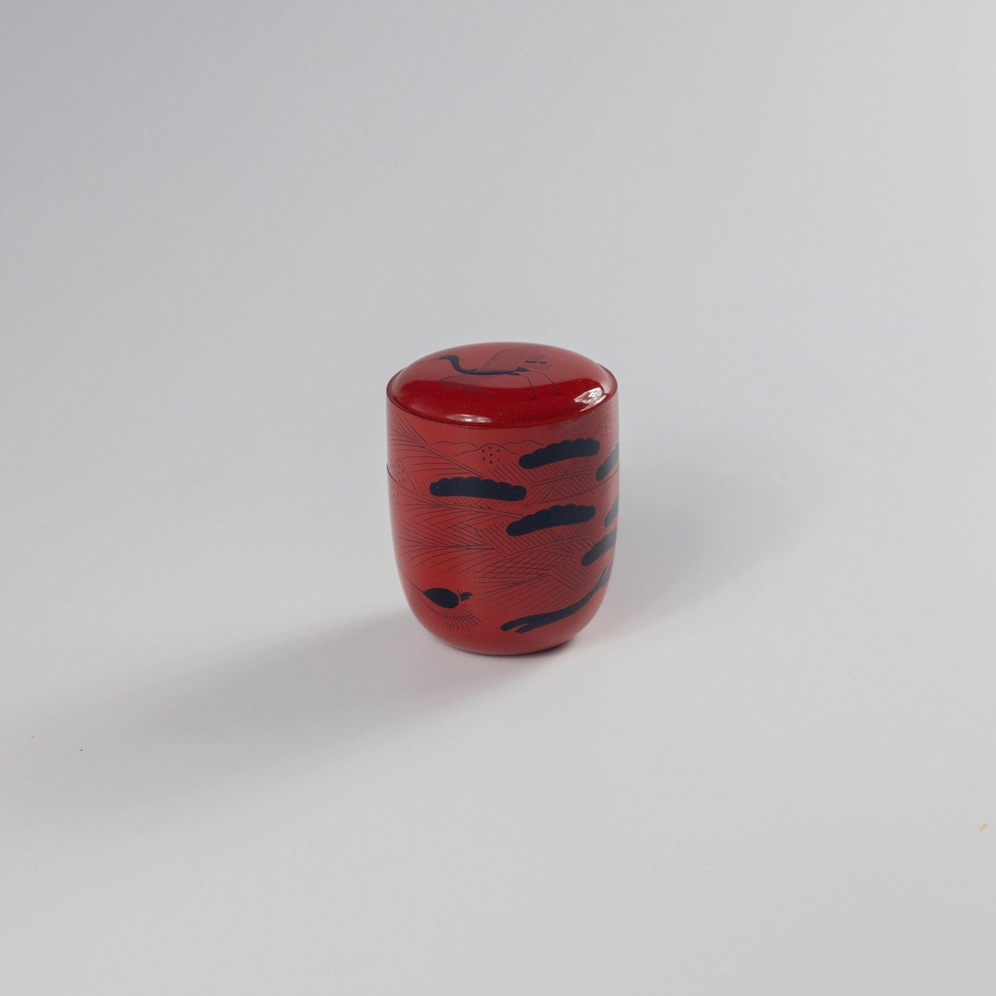 Boîte à thé laquée artisanale Horai-e