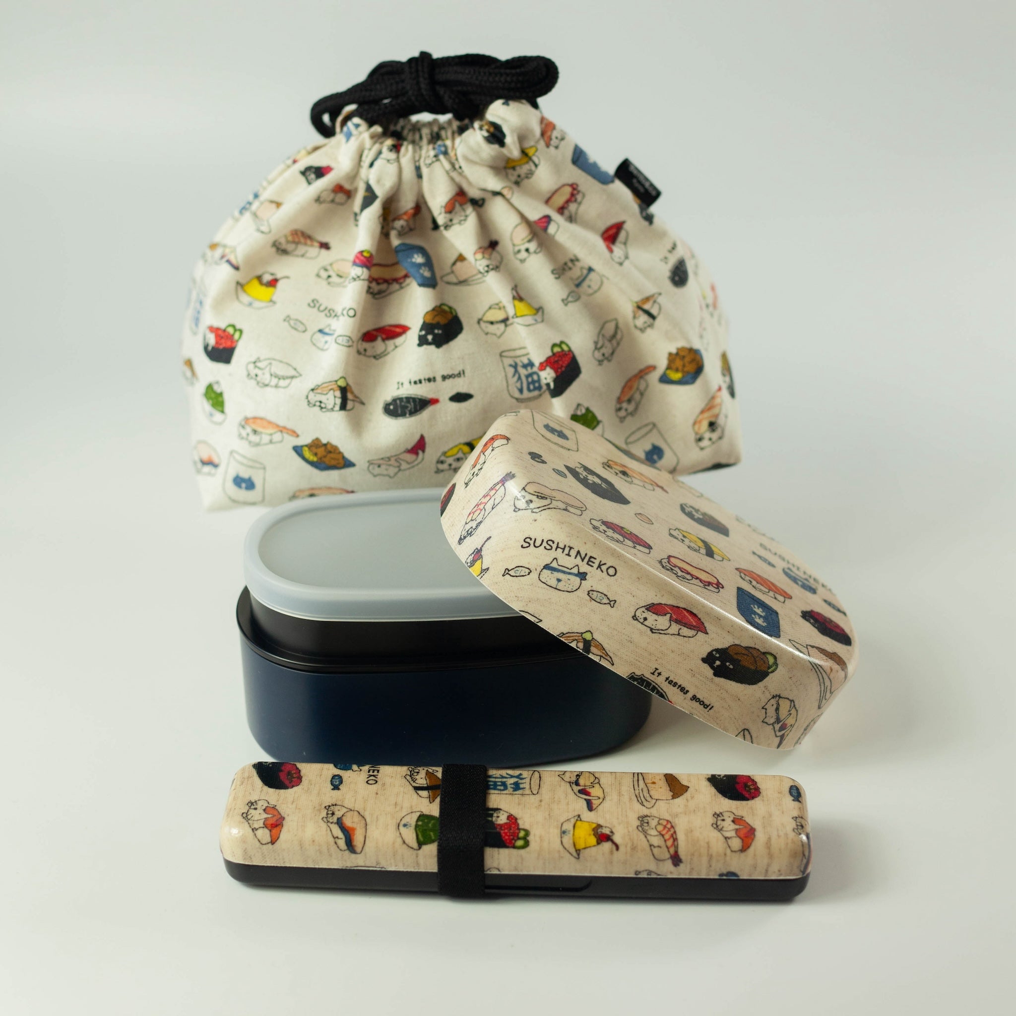 Originele Bento Set - Sushi Neko (570 ml)