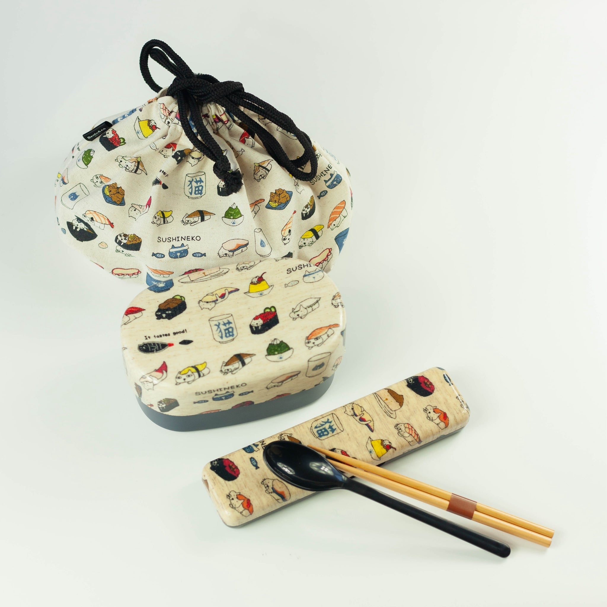 Originele Bento Set - Sushi Neko (570 ml)