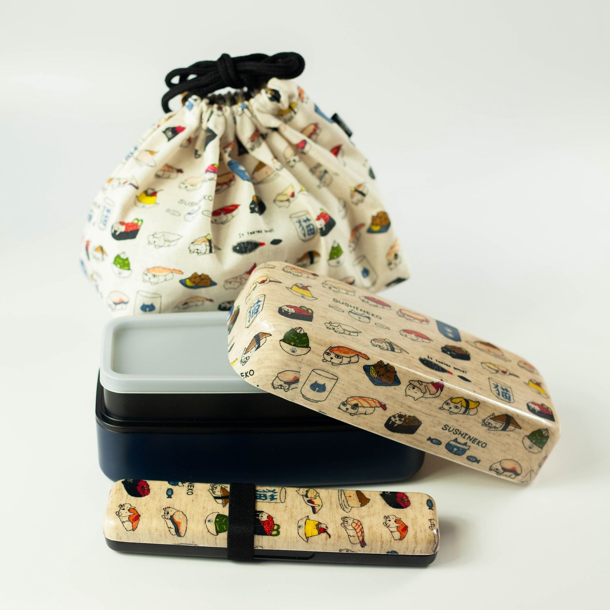 Originele Bento Set - Sushi Neko (950 ml)