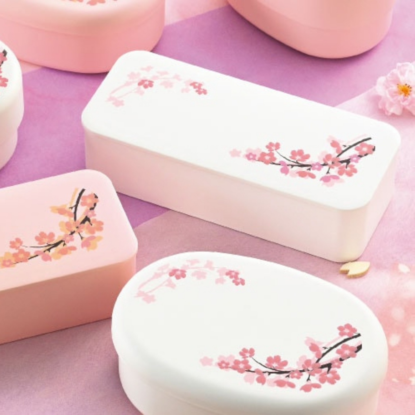 Bento Sakura (blanc, 550 ml)