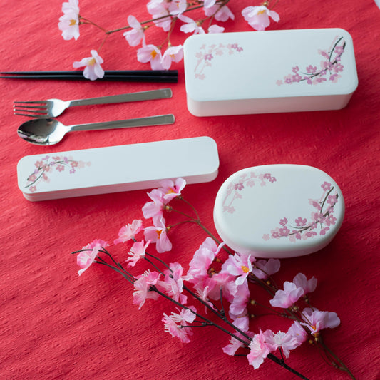 Bento Sakura (blanc, 550 ml)
