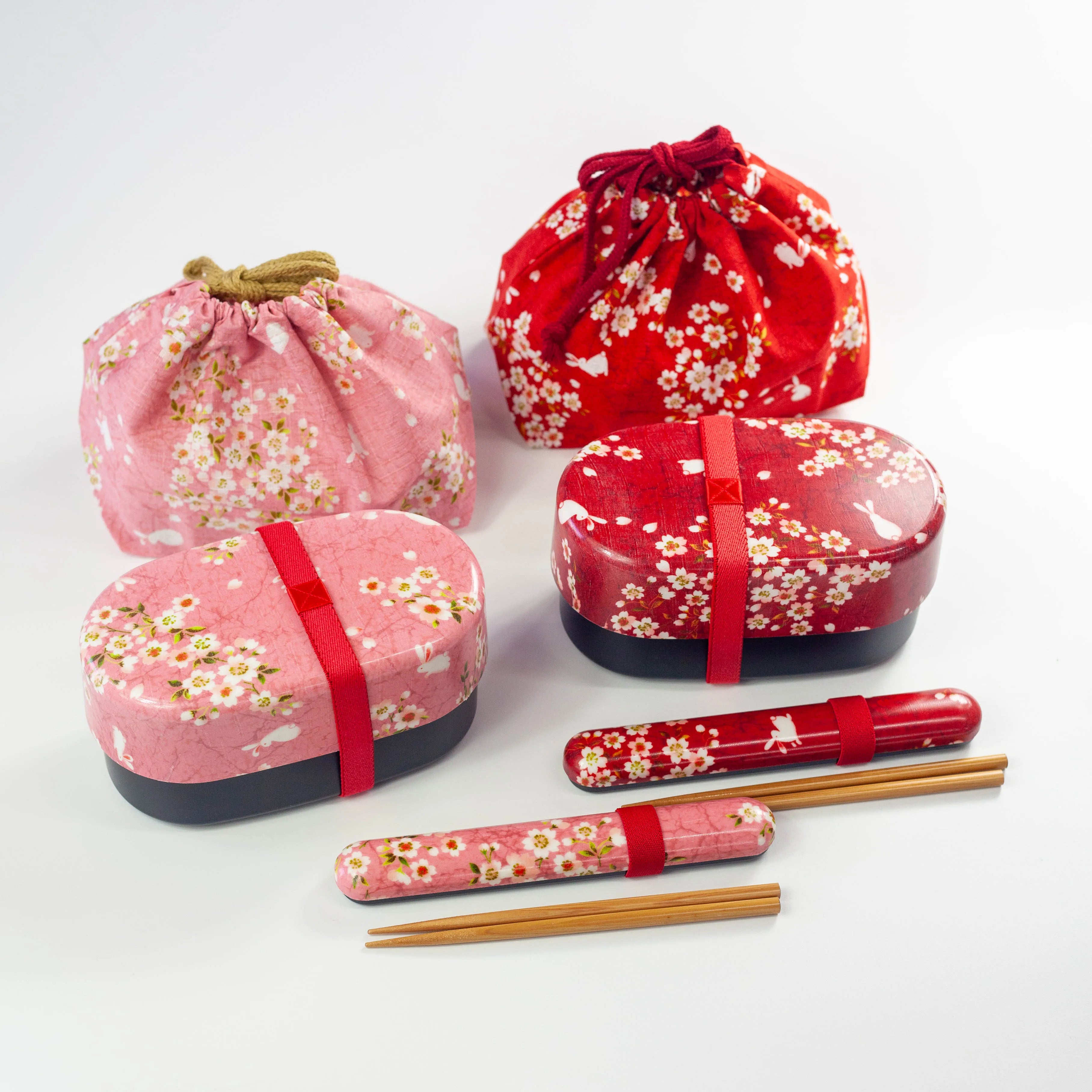 Sakura Usagi Bento-set (roze)