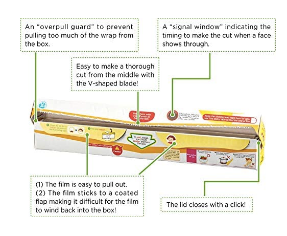 Film alimentaire Krewrap rouge (22 cm x 50 m)