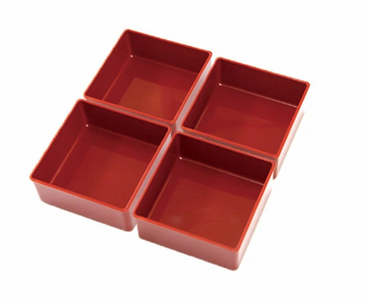Bento Ojyu Picnic (19,5x19,5 cm, 2 livelli, rosso)