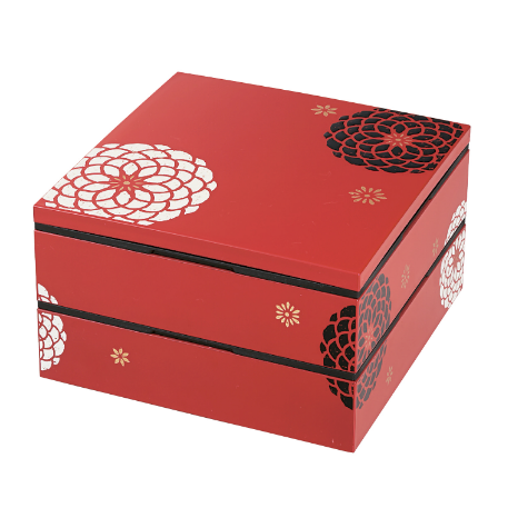 Ojyu Two Tier Picnic Box | Red by Hakoya - Bento&co Japanese Bento Lunch Boxes and Kitchenware Specialists