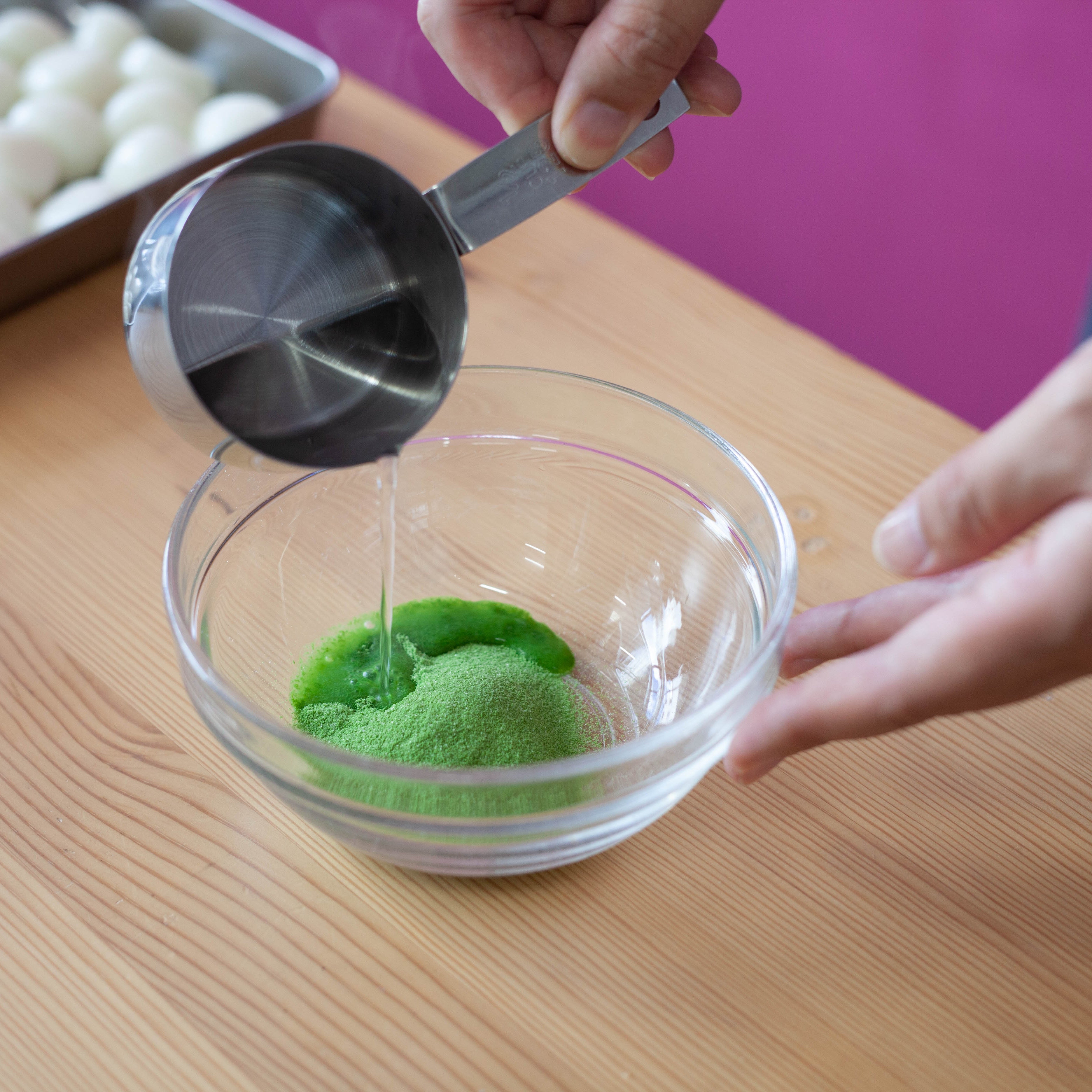 Uji matcha groene theedesserts