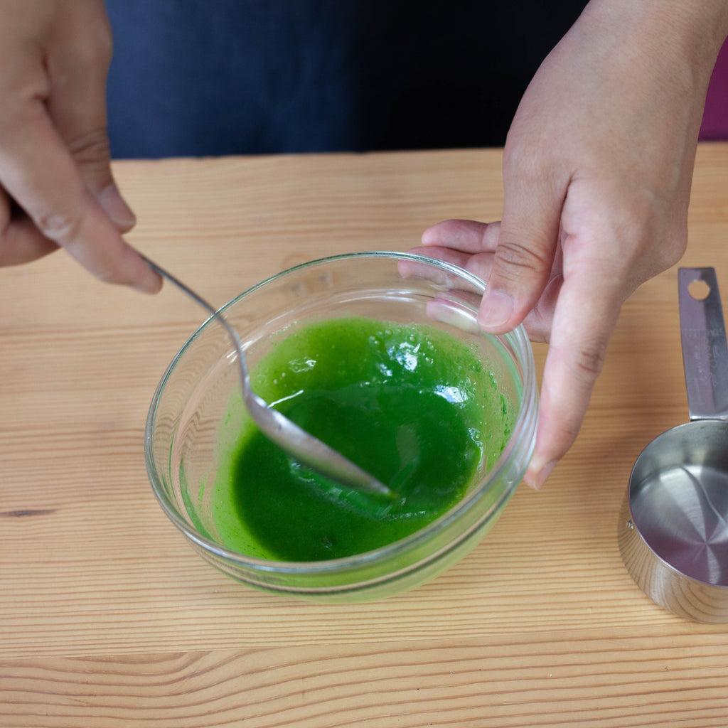 Uji matcha groene theedesserts