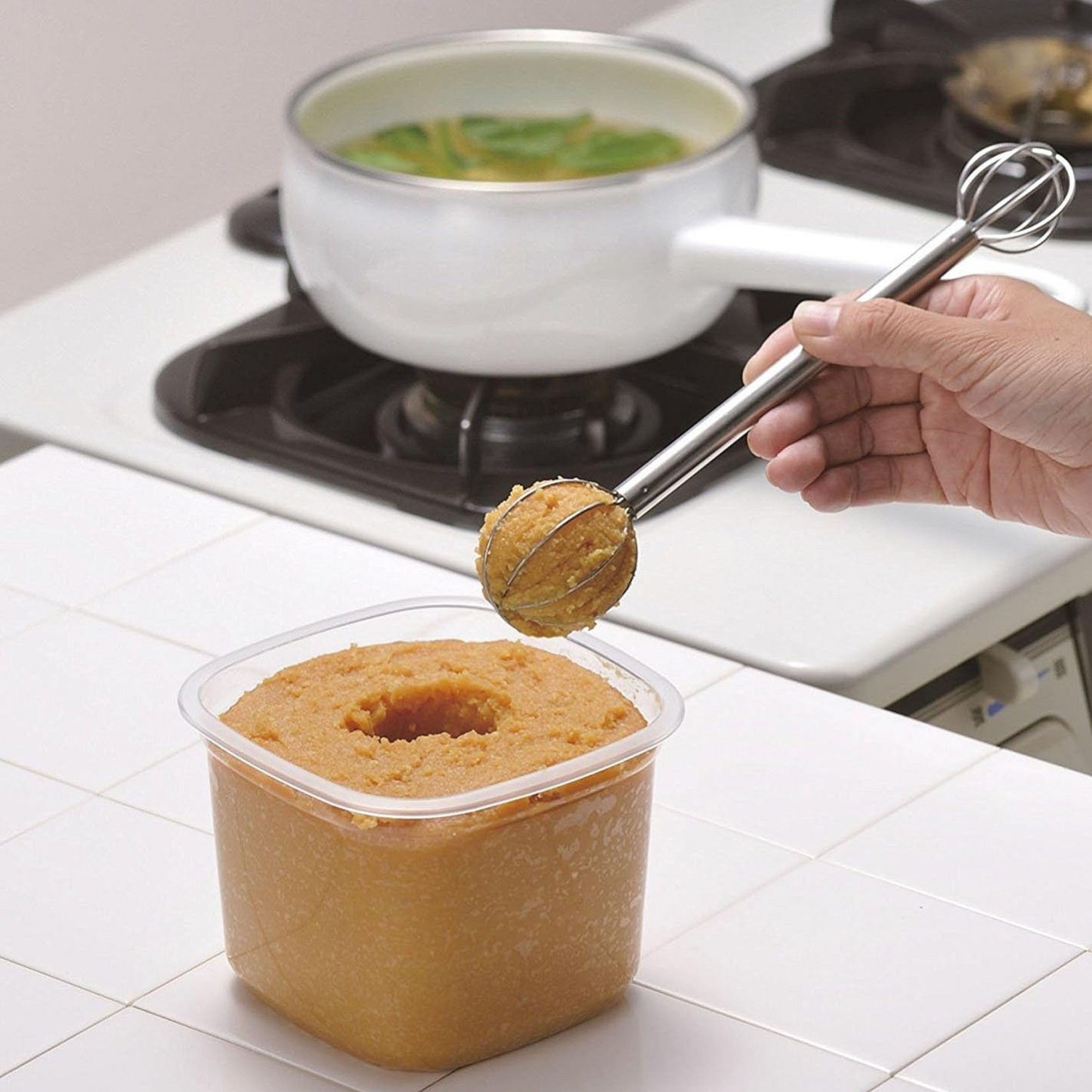 Mélangeur à miso en inox