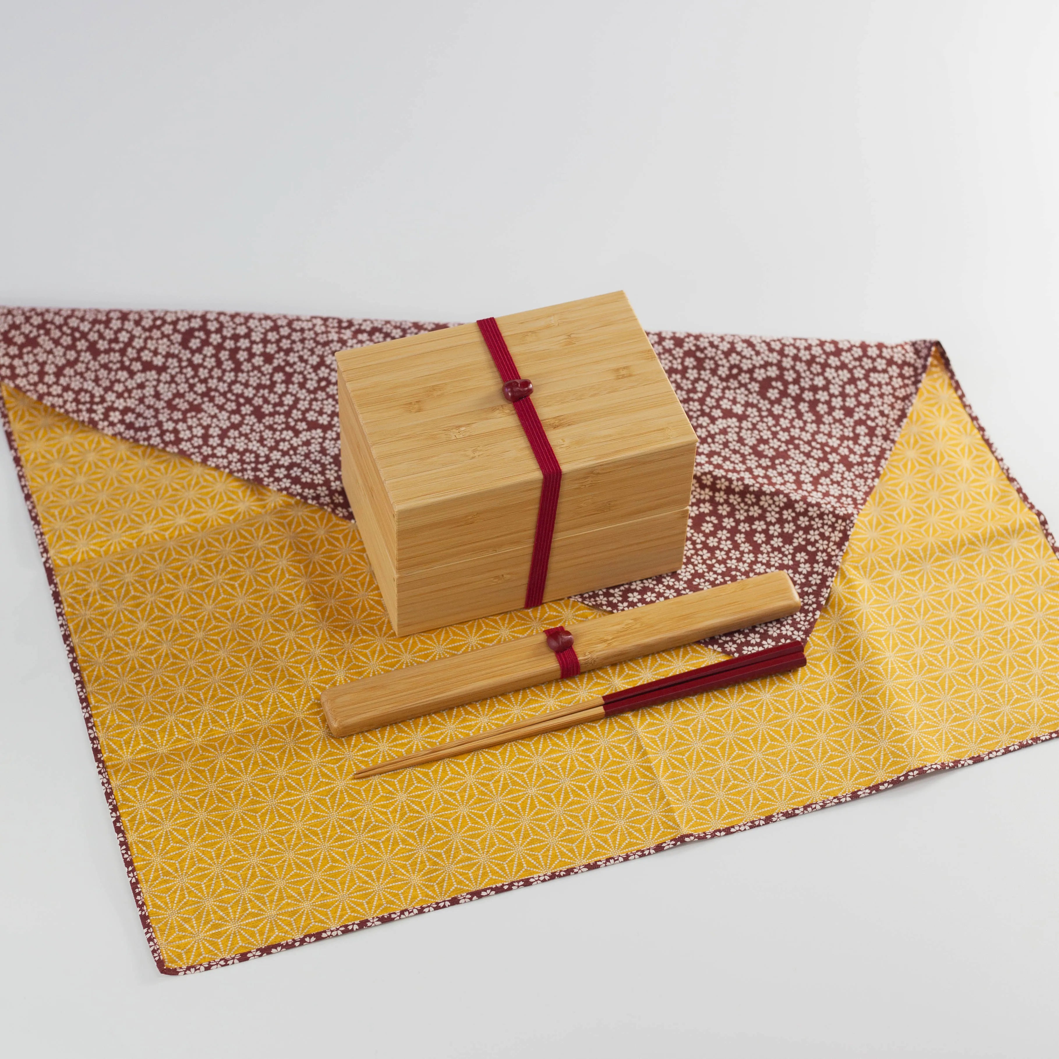 Ensemble Bento Minimaliste en Bambou
