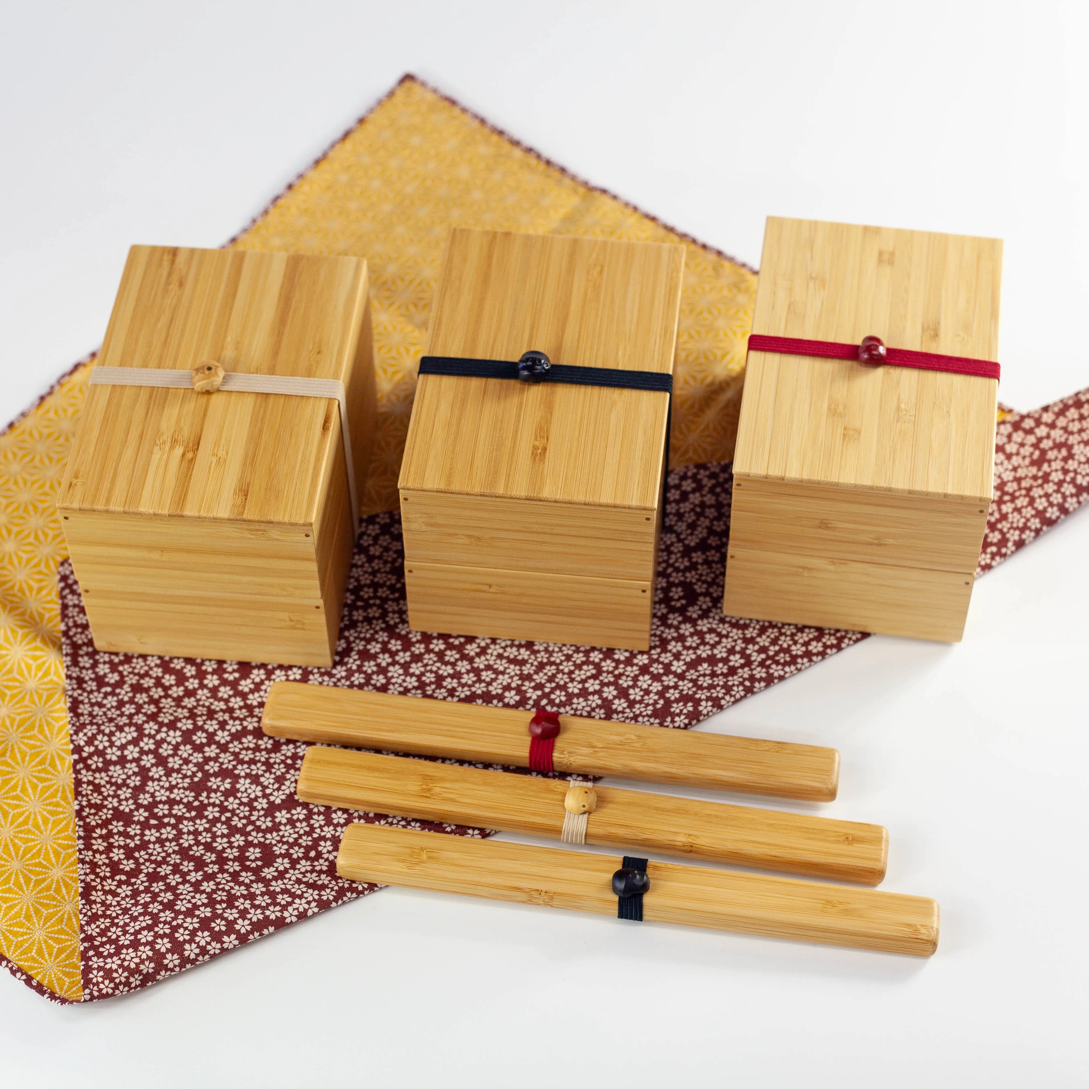 Ensemble Bento Minimaliste en Bambou