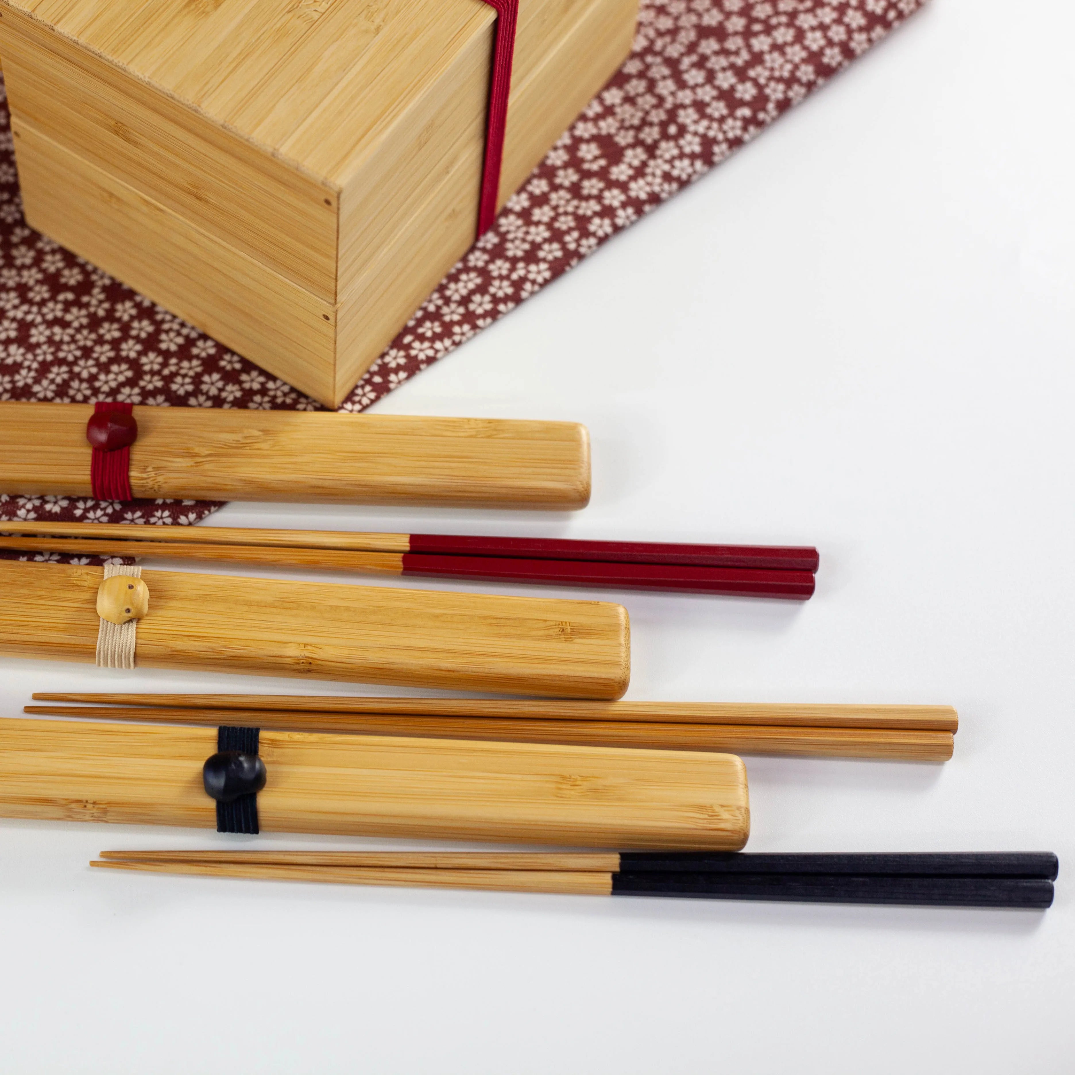 Ensemble Bento Minimaliste en Bambou
