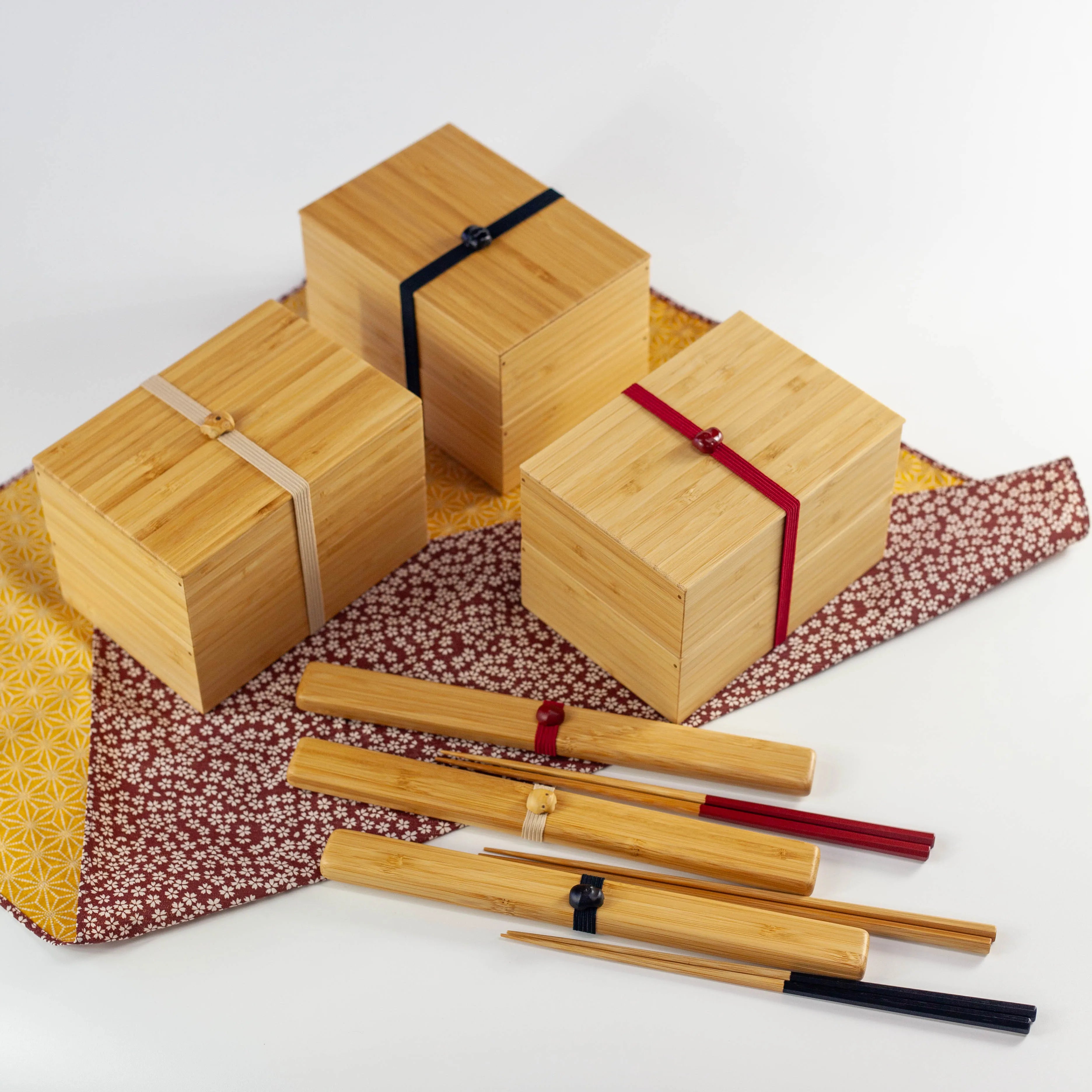 Ensemble Bento Minimaliste en Bambou