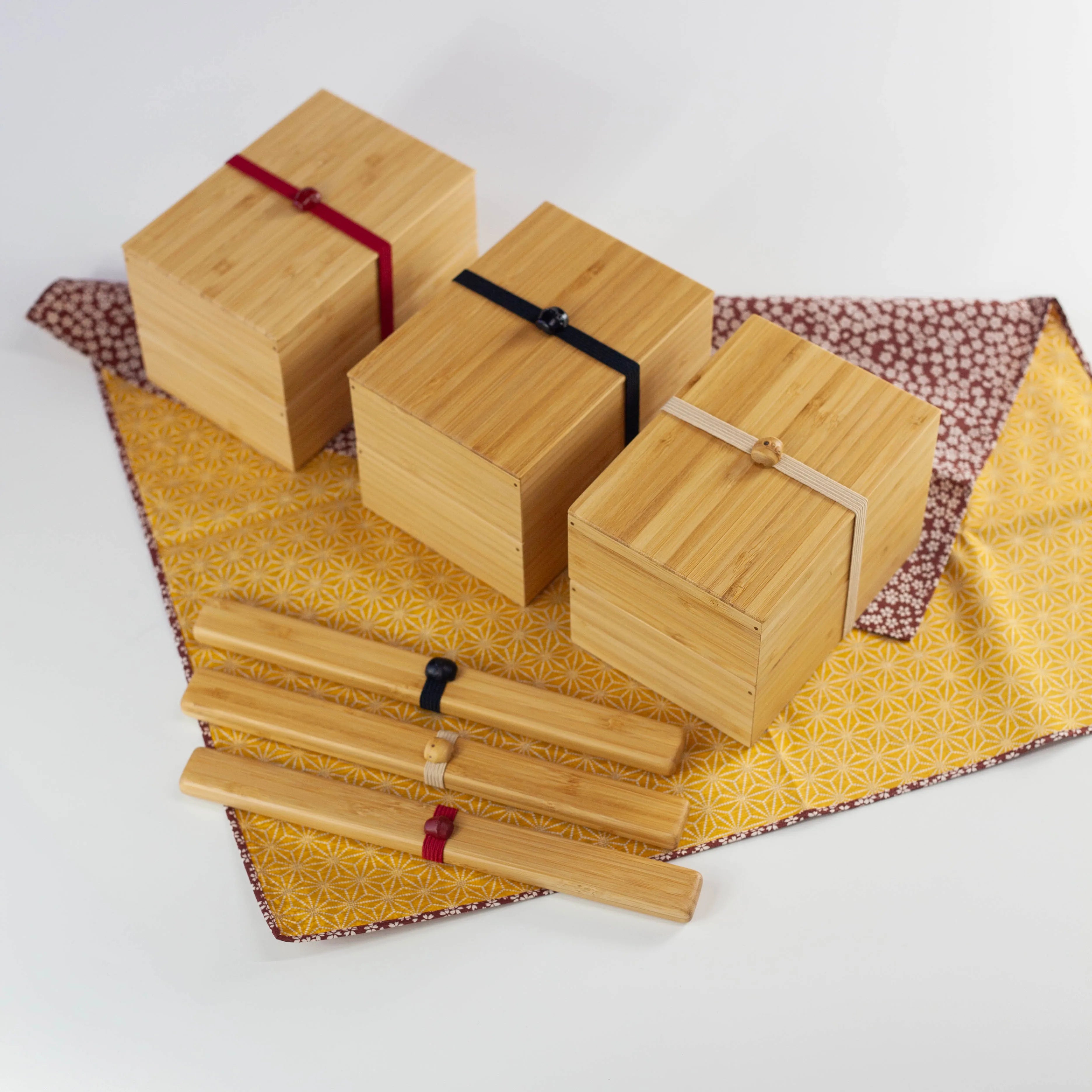 Ensemble Bento Minimaliste en Bambou