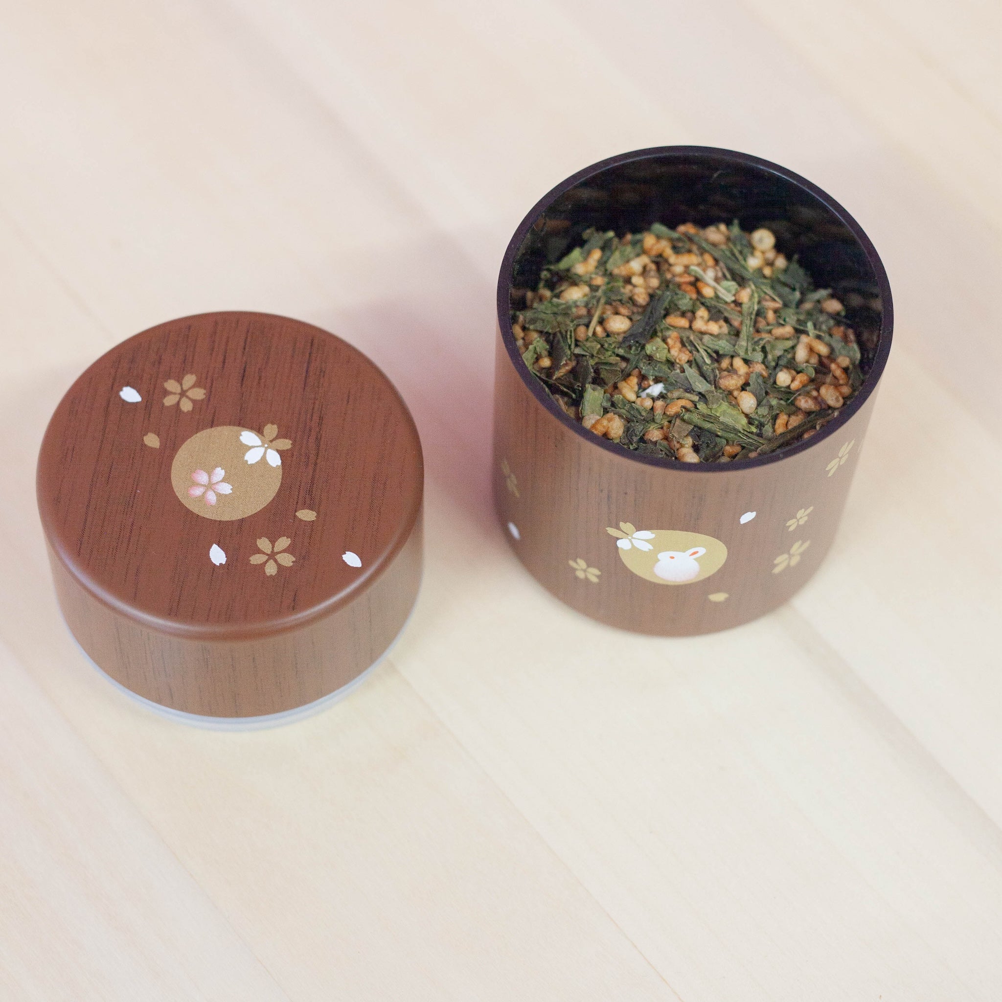 Boîte à thé Usagi Mokume