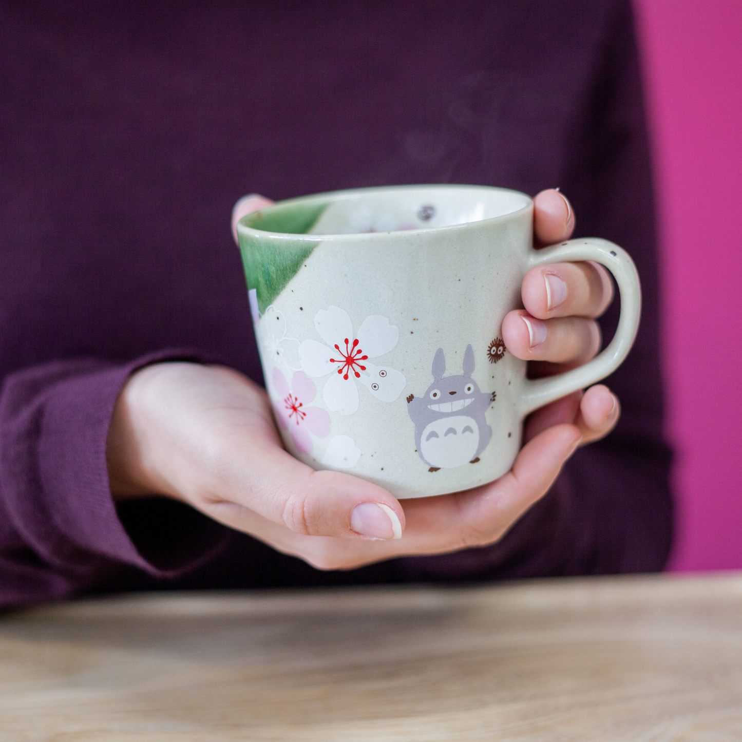 Mug Mino Yaki Totoro Sakura