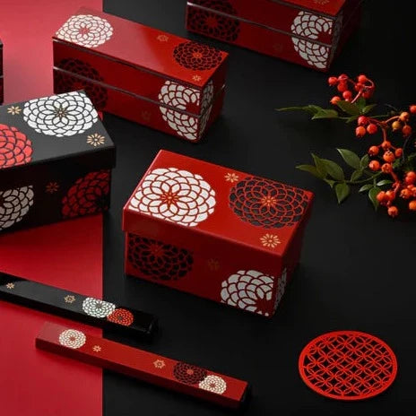 Ensemble Bento Ojyu (rouge)