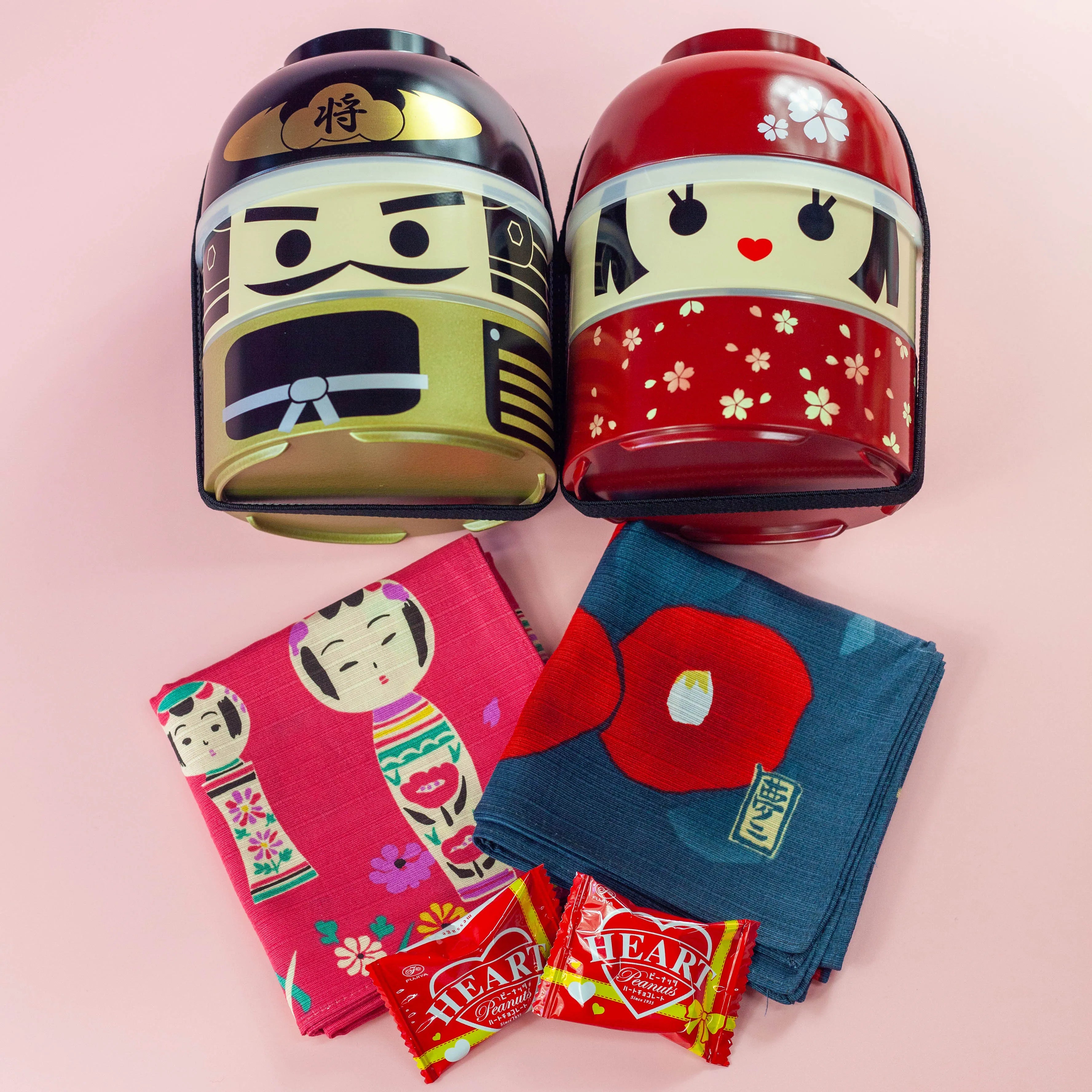 Ensemble Bento Saint Valentin - Kokeshi