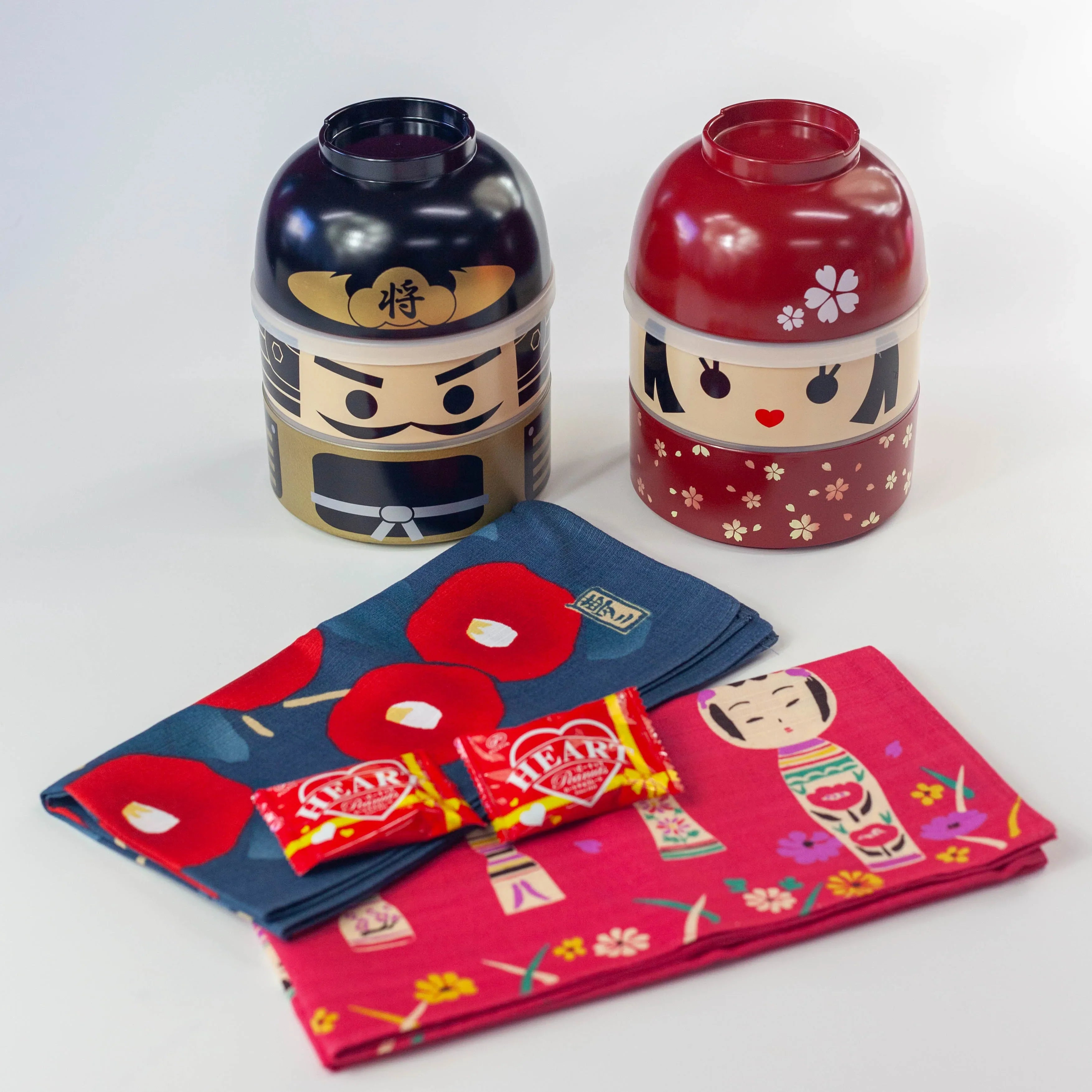 Ensemble Bento Saint Valentin - Kokeshi