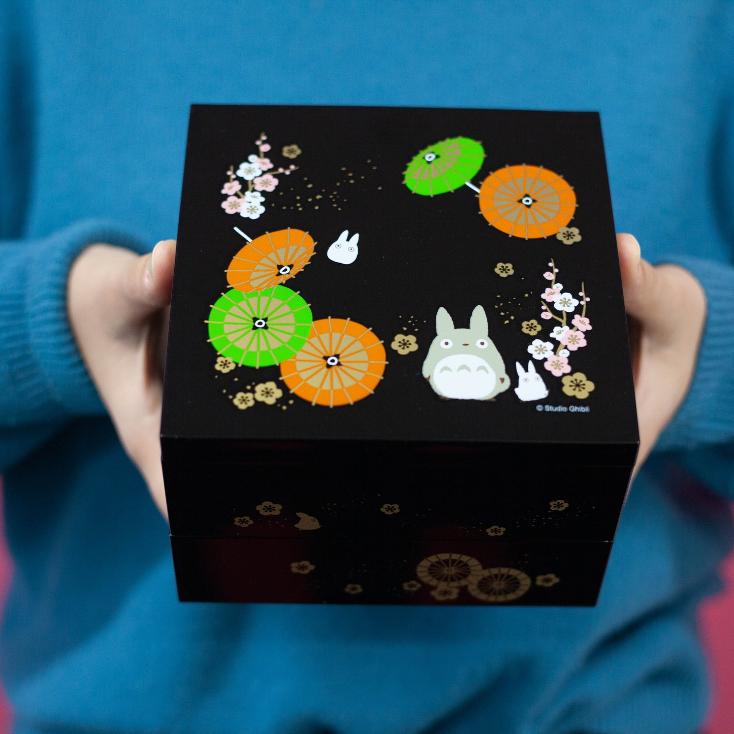 Wagasa Totoro picknick bento (15 cm, 2 lagen)