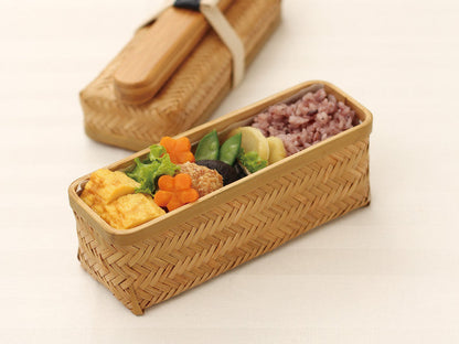 Weaved Bamboo Bento Box | Long by Yamaki - Bento&co Japanese Bento Lunch Boxes and Kitchenware Specialists