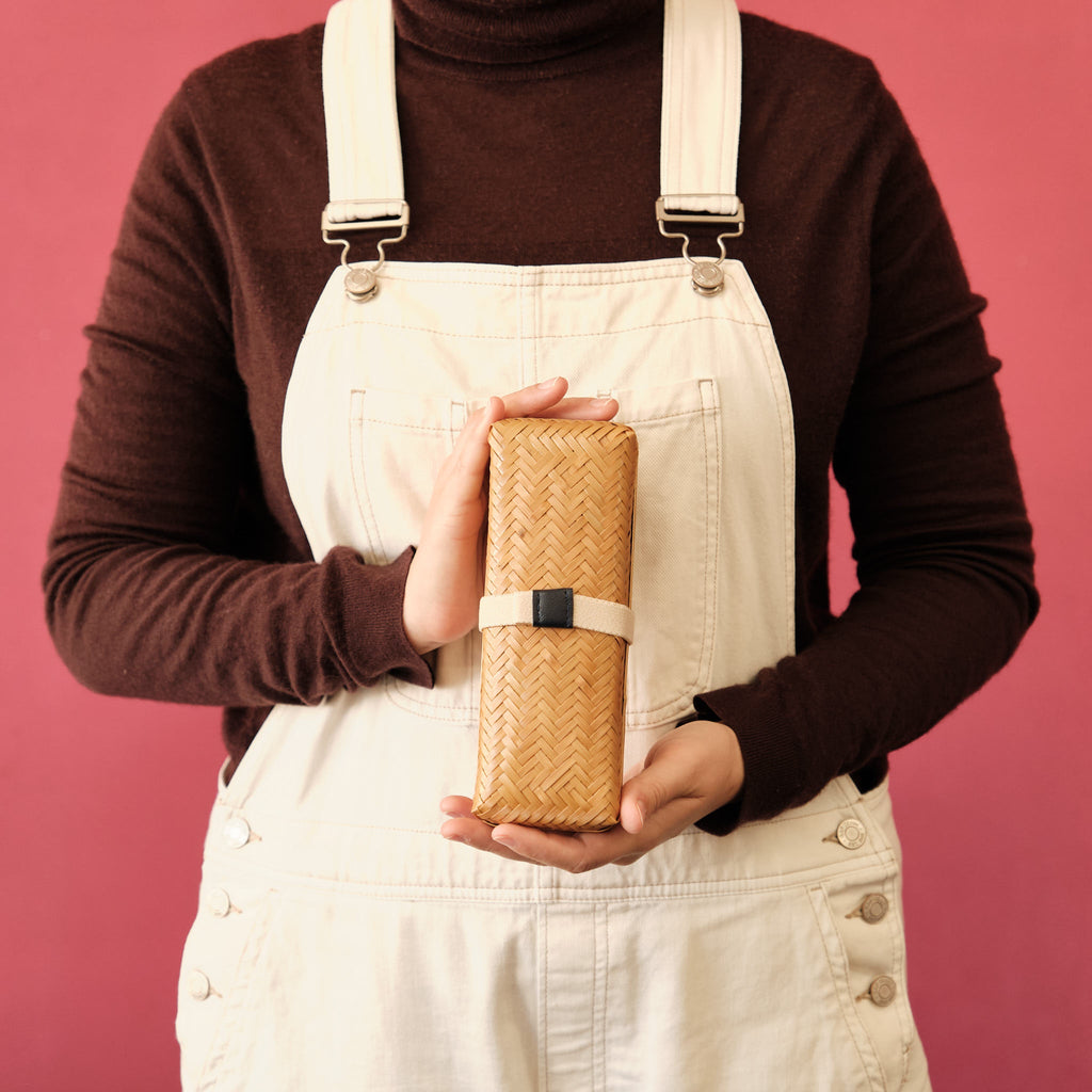 Bento en bambou tissé (long)