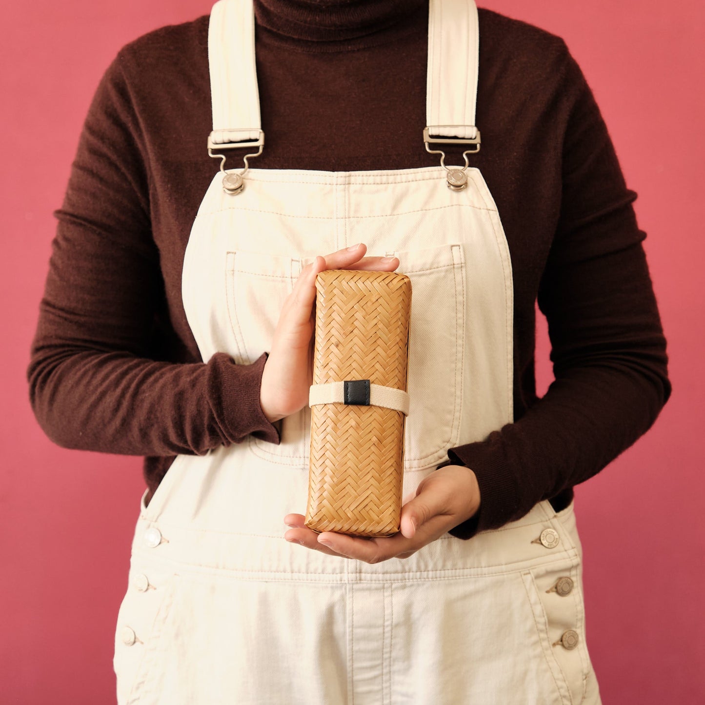 Bento di bambù intrecciato (lungo)